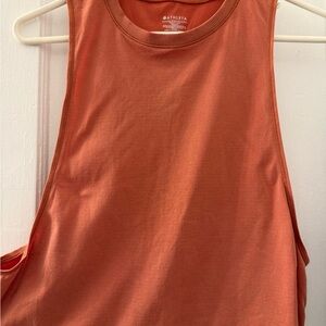 Athleta Women's Rust Orange Crop Workout Tank